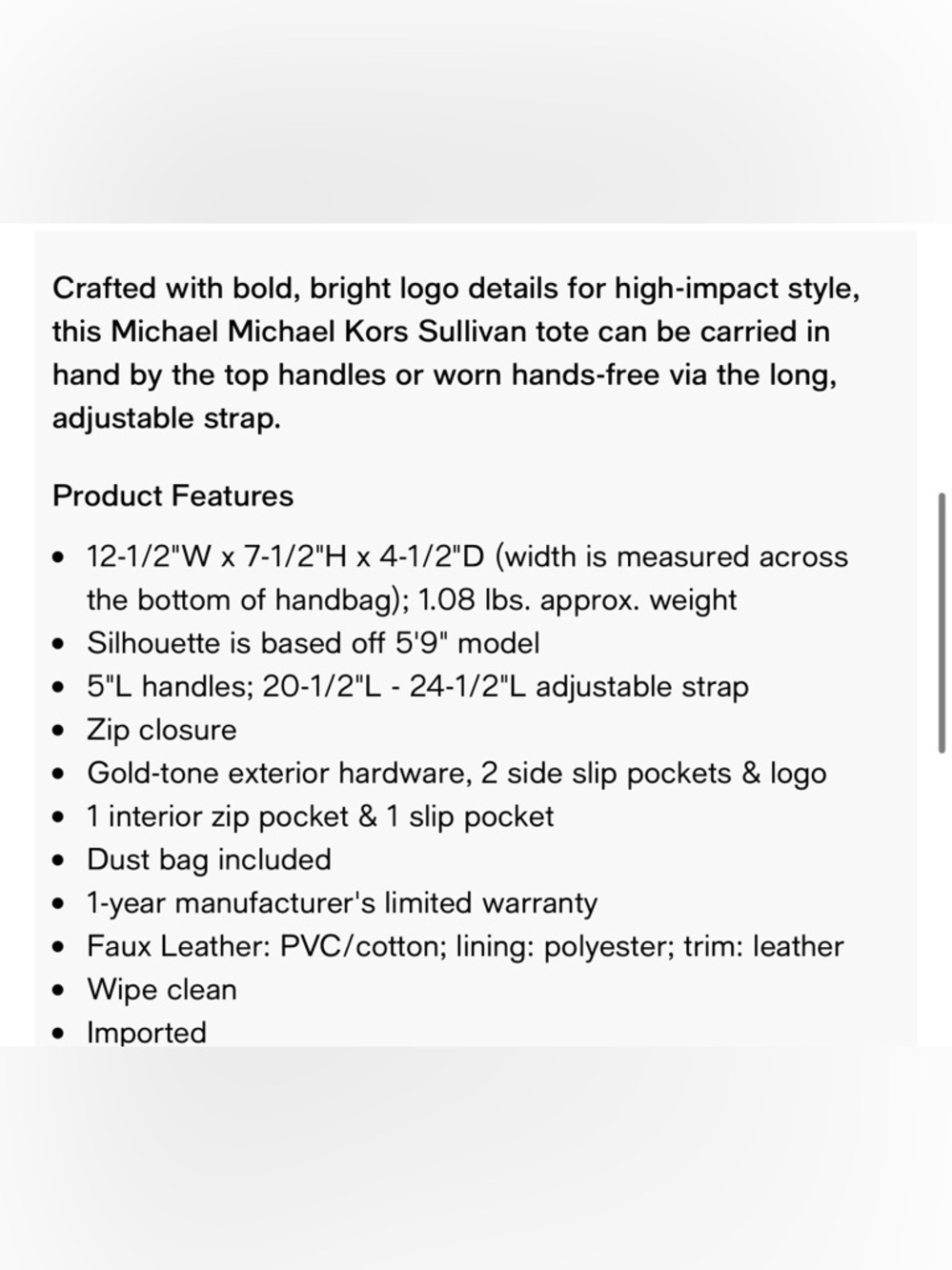 Michael Kors Sullivan Tote - Picture 6 of 6